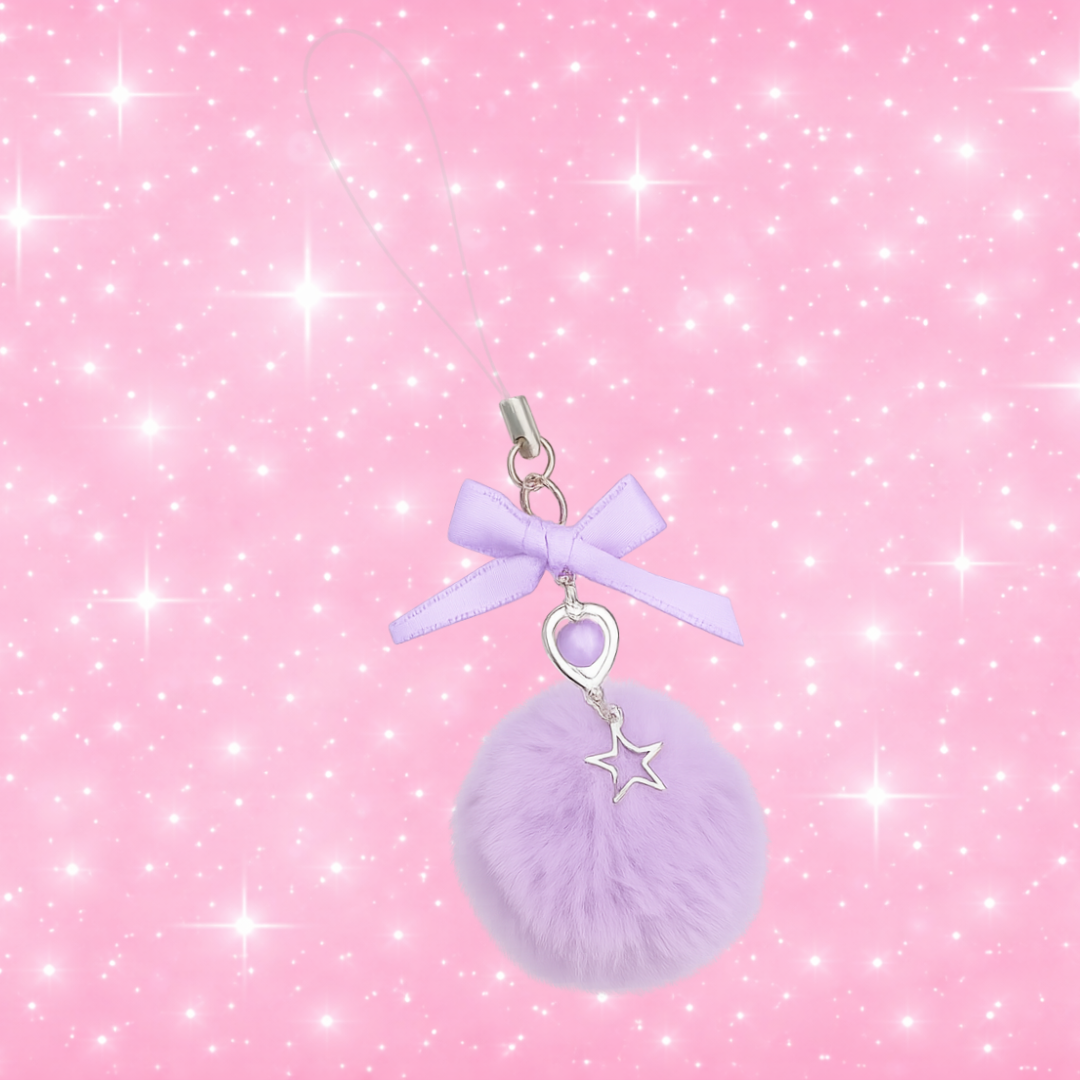 POM POM CHARMS (4 COLOURS)