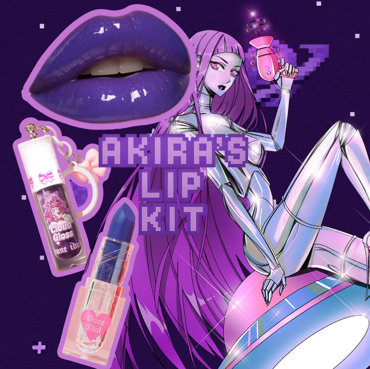 Akira's lip kit (lipstick + lipgloss)