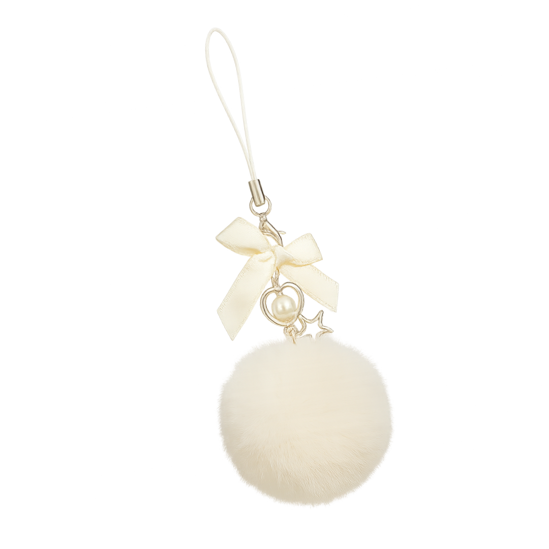 White Pom Pom Charm