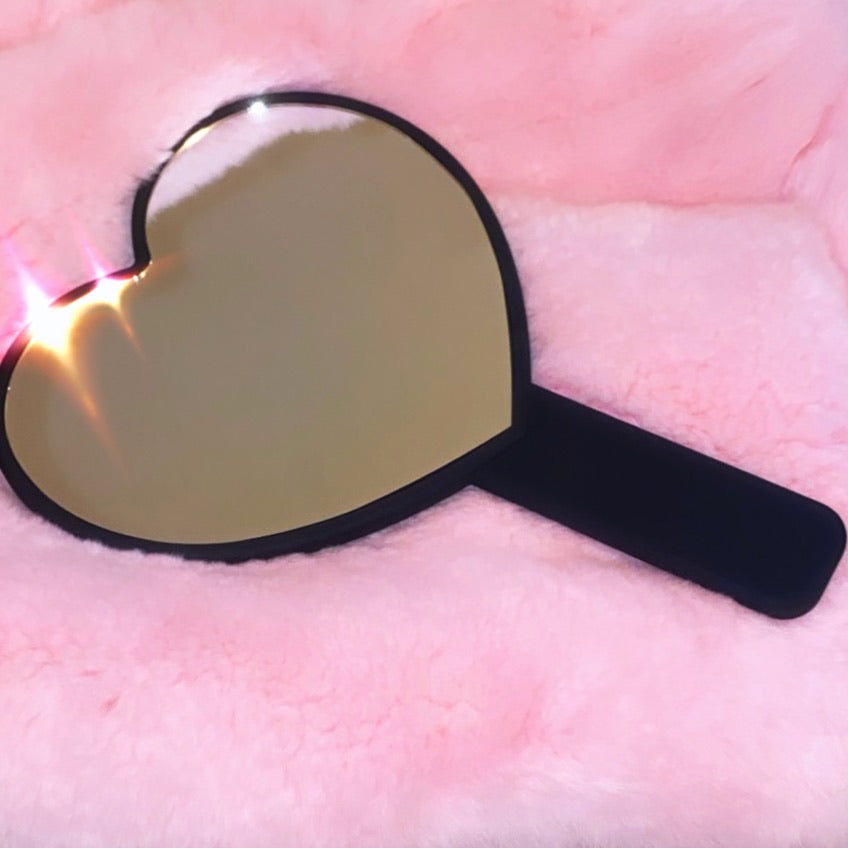 Hotter Than Hell Black Heart Mirror