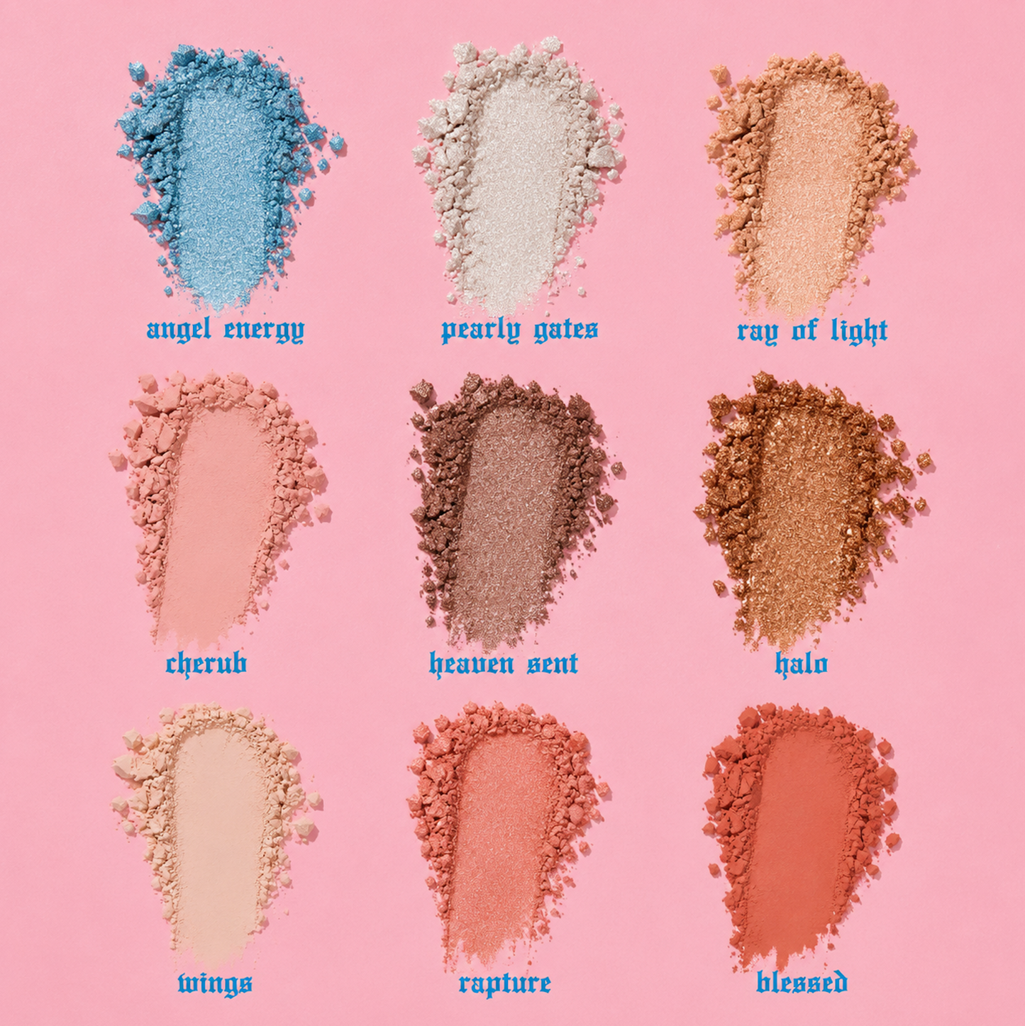 ANGEL ENERGY EYESHADOW PALETTE - ANIME ANGEL THEMED VEGAN MATTE & SHIMMER EYESHADOW