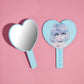 BONE IDOL HEART SHAPED ANIME PRINT HAND MIRROR - MULTIPLE DESIGNS!