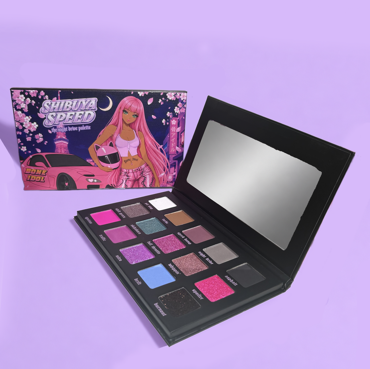 SHIBUYA SPEED EYESHADOW PALETTE - JAPANESE NIGHTLIFE INSPIRED ANIME EYE MAKEUP