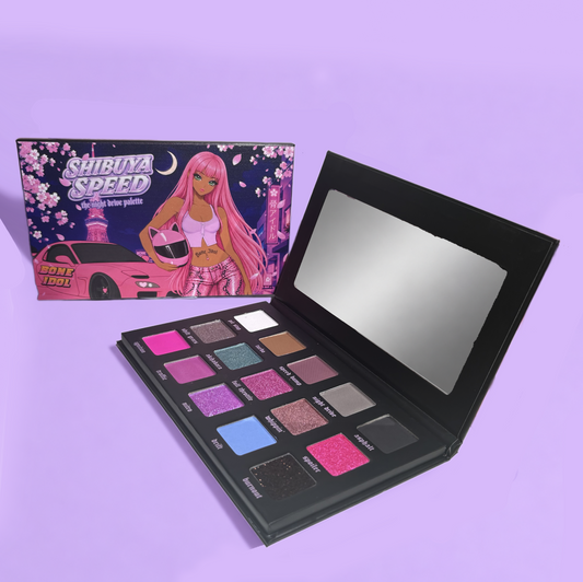 SHIBUYA SPEED EYESHADOW PALETTE - JAPANESE NIGHTLIFE INSPIRED ANIME EYE MAKEUP