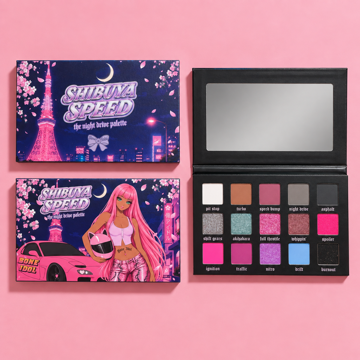 SHIBUYA SPEED EYESHADOW PALETTE - JAPANESE NIGHTLIFE INSPIRED ANIME EYE MAKEUP