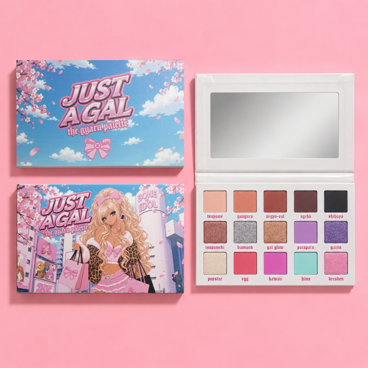 JUST A GAL GYARU EYESHADOW PALETTE - JAPANESE FASHION GYARU INSPIRED ANIME EYE MAKEUP