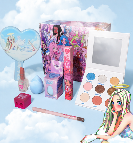 ANGEL ENERGY BUNDLE - ANIME THEMED SOFT GLAM STYLE MAKEUP AND ACCESSORY BUNDLE