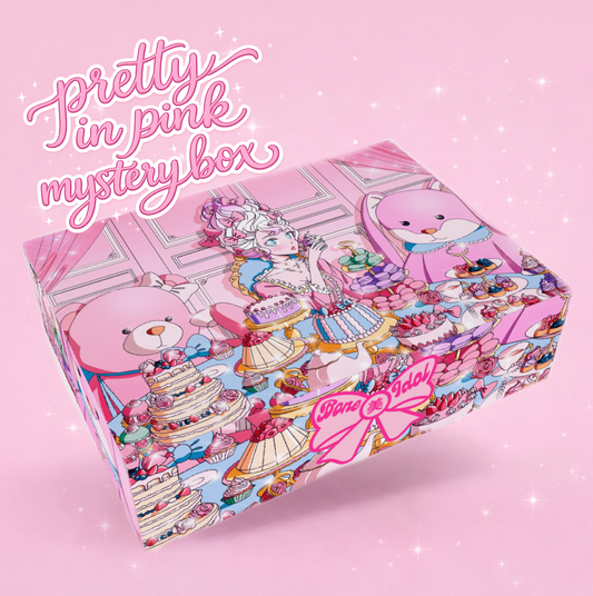 PRETTY IN PINK BONE IDOL BEAUTY MYSTERY BOX (PINK & NUDE COLOUR THEME MAKEUP & ANIME ACCESSORIES)
