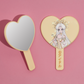 BONE IDOL HEART SHAPED ANIME PRINT HAND MIRROR - MULTIPLE DESIGNS!