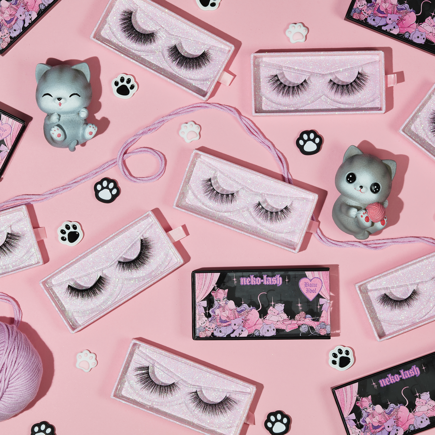 BONE IDOL NEKO-LASH - REUSABLE ANIME THEMED VEGAN STRIP LASHES