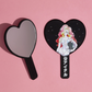 BONE IDOL HEART SHAPED ANIME PRINT HAND MIRROR - MULTIPLE DESIGNS!