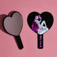 BONE IDOL HEART SHAPED ANIME PRINT HAND MIRROR - MULTIPLE DESIGNS!