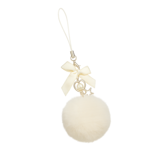 White Pom Pom Charm