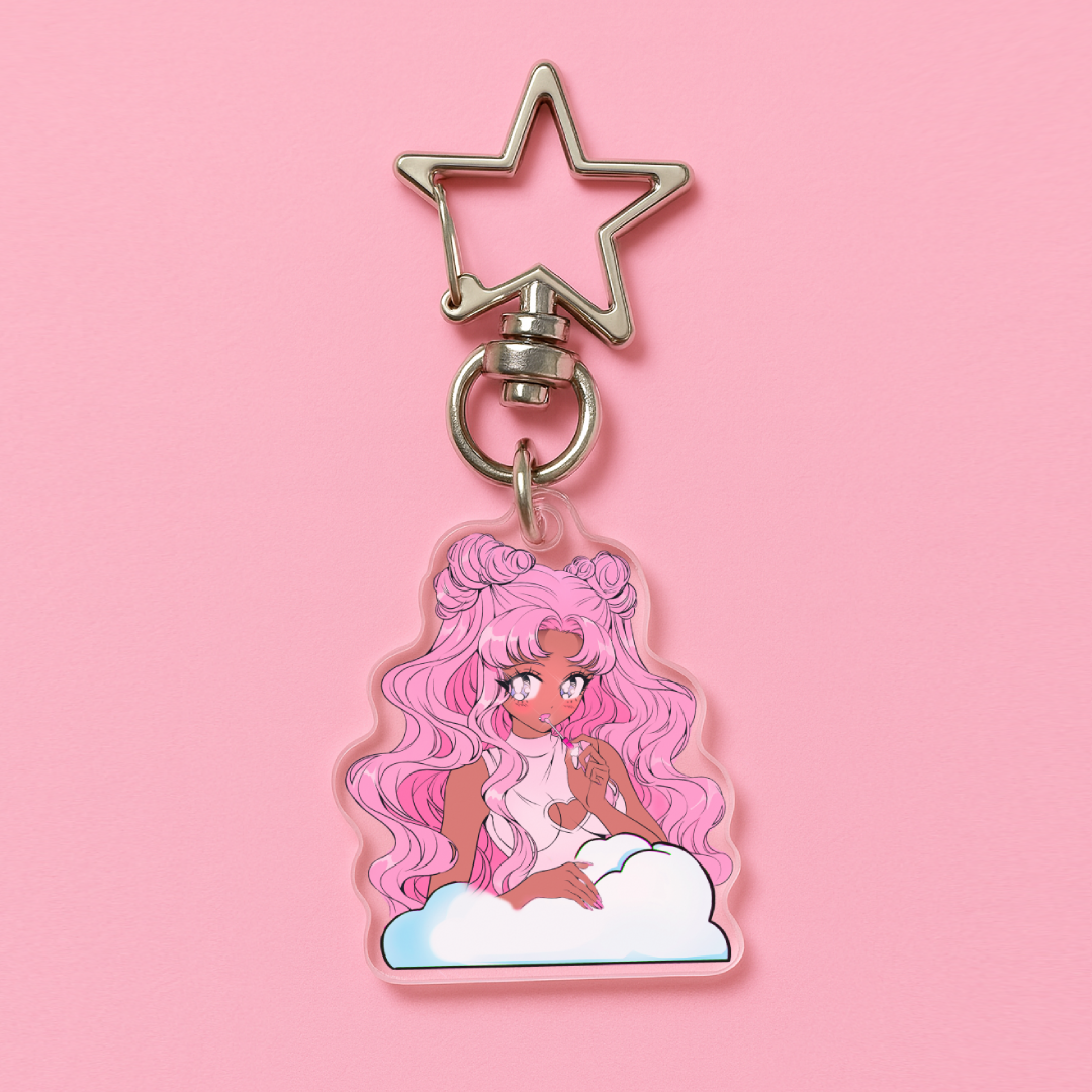 BONE IDOL PLASTIC KEYCHAINS - ANIME ART PRINT KAWAII KEYCHAINS